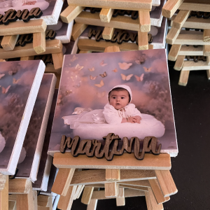 Caballete con lienzo foto